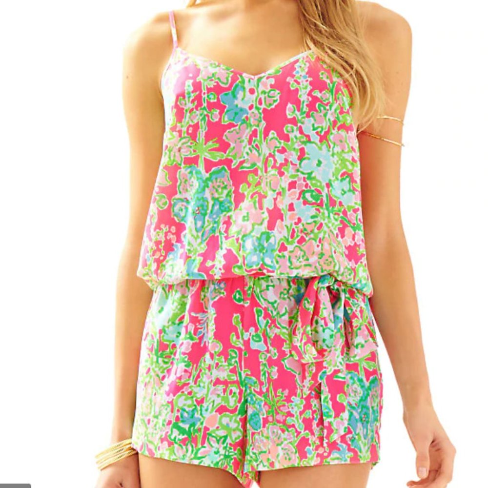 EUC Lilly Pulitzer Deanna Romper in Southern Charm